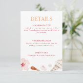 Tropical Destination Wedding Details エンクロージャーカード (スタンド正面)