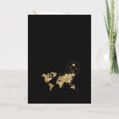 Tropical Destination Wedding  Passport QR Code 招待状 (裏面)