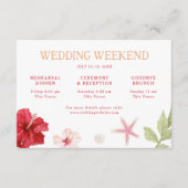 Tropical Destination Wedding Weekend エンクロージャーカード (正面)