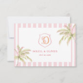 Tropical Destination Wedding Welcome Note (正面)