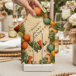 Tropical Dinosaur Theme Baby Shower スタンダードカクテルナプキン