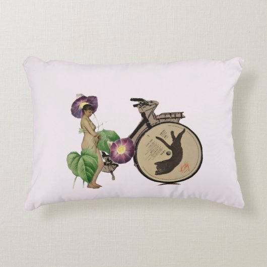 Tropical dreamlike conceptual collage アクセントクッション (正面)