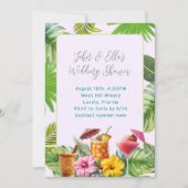 Tropical Drinks Couples Shower invitation 招待状 (正面)