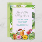 Tropical Drinks Couples Shower invitation 招待状 (正面/裏面)