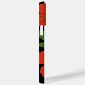 Tropical Elegance Red Hibiscus on Black Case-Mate iPhoneケース (裏面 / 右)