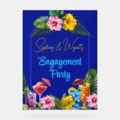 Tropical Engagement Party Pre-wedding Event アクリルサイン (正面)