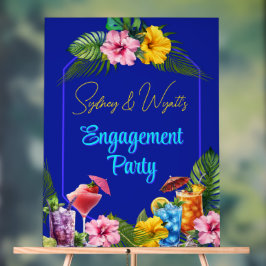 Tropical Engagement Party Pre-wedding Event アクリルサイン