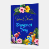 Tropical Engagement Party Pre-wedding Event アクリルサイン (傾斜)