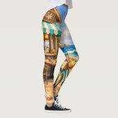 Tropical Escape Leggings – Sunset Vibes Edition レギンス (右)
