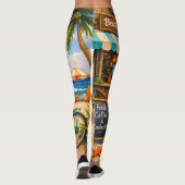 Tropical Escape Leggings – Sunset Vibes Edition レギンス (裏面)