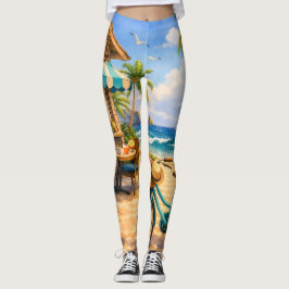 Tropical Escape Leggings – Sunset Vibes Edition レギンス