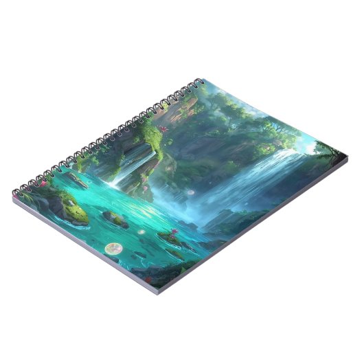 Tropical Falls & Crystal Glow ノートブック (左側)