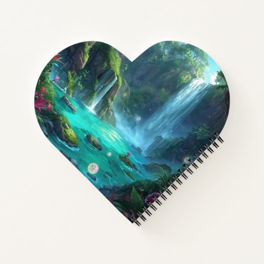 Tropical Falls & Crystal Glow ノートブック (裏面)