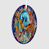 Tropical Fish Colorful Summer Vibes オーナメント (正面)