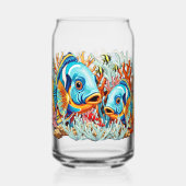 Tropical Fish Colorful Summer Vibes ガラス缶 (裏面)