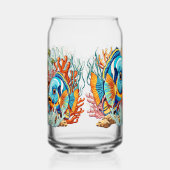 Tropical Fish Colorful Summer Vibes ガラス缶 (右)