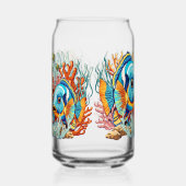 Tropical Fish Colorful Summer Vibes ガラス缶 (左)