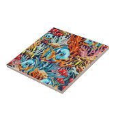 Tropical Fish Colorful Summer Vibes タイル (側面)