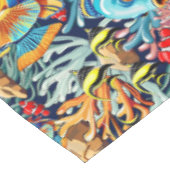 Tropical Fish Colorful Summer Vibes テーブルクロス (アングル)