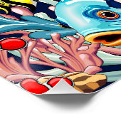 Tropical Fish Colorful Summer Vibes ポスター (コーナー)