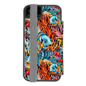 Tropical Fish Colorful Summer Vibes Incipio iPhoneウォレットケース (フォリオ裏面)