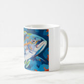 Tropical Fish Painting - Beach Home Decor コーヒーマグカップ (正面右)