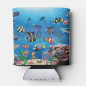 Tropical Fish swimming Seabed 缶クーラー (裏面)