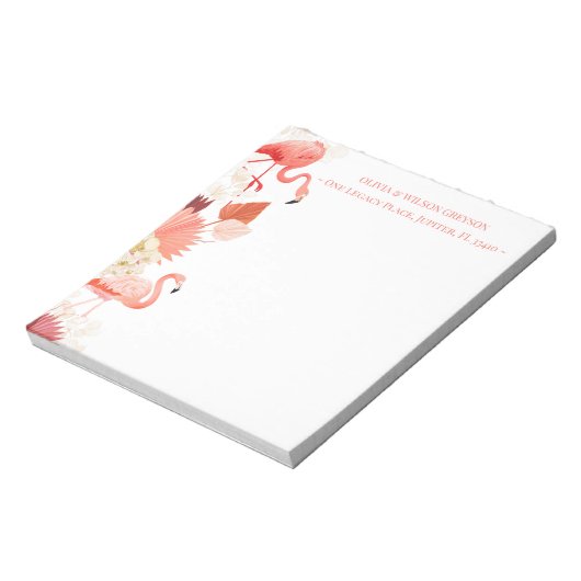 Tropical Flamingo ノートパッド (回転)