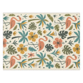 Tropical Flamingo and Palm Tree Pattern テーブルクロス (正面(横))