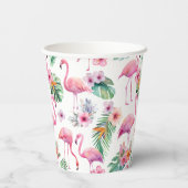 Tropical Flamingo Baby Shower Paper Cups 紙コップ (裏面)