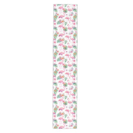 Tropical Flamingo Baby Shower Table Runner ミディアムテーブルランナー