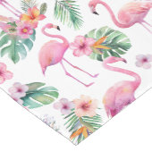 Tropical Flamingo Baby Shower Table Runner ミディアムテーブルランナー (コーナー)