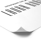 Tropical Flamingo Baby Shower Welcome Sign ポスター (角)