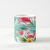 Tropical Flamingo Mug & Pillow - Summer Monstera H モーフィングマグカップ (中央)