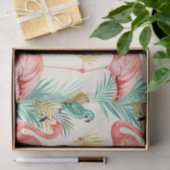 Tropical Flamingo Parrot Jungle 薄葉紙 (ギフト)