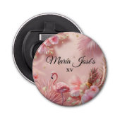 Tropical Flamingo Quinceañera, custom 栓抜き (正面)