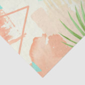 Tropical Flamingo Watercolor & Geometric Pattern 薄葉紙 (詳細)