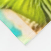 Tropical Fleece Blanket Proverbs 18:24 フリースブランケット (角)