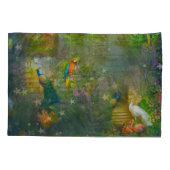 Tropical Flora Paradise at Sunset Pillow Case 枕カバー (裏面)