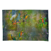 Tropical Flora Paradise at Sunset Pillow Case 枕カバー (正面)