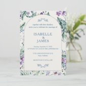 Tropical Floral Botanical Wedding Personalized 招待状 (スタンド正面)
