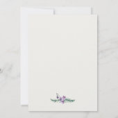 Tropical Floral Botanical Wedding Personalized 招待状 (裏面)