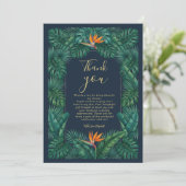 Tropical Floral Design | Hibiscus & Greenery  招待状 (スタンド正面)