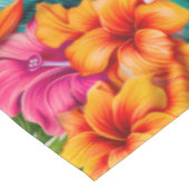 Tropical Floral Hibiscus テーブルクロス (アングル)