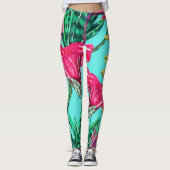 Tropical Floral Island レギンス (正面)