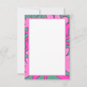 Tropical Floral Motif Flat Thank You Card サンキューカード (正面)