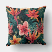 Tropical Floral Pattern クッション (裏面)
