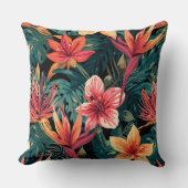 Tropical Floral Pattern クッション (正面)