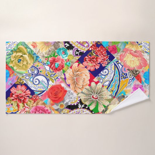 Tropical Floral Pattern バスタオル (バスタオル)