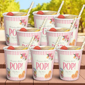 Tropical Floral POP! Baby Shower Paper Cups 紙コップ